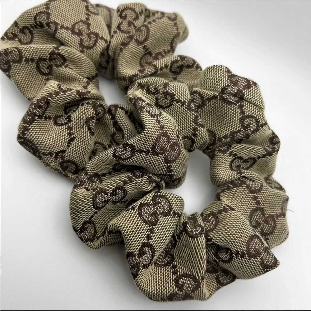 GG MONOGRAM LUXURY HAIR SCRUNCHIE ❤️‍🔥